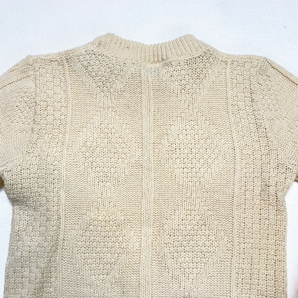 Vintage texture wool crewneck sweater XS - Picture 5 of 12